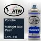 Preview: Porsche, Midnight Blue Pearl, 37W / F8: 400ml Sprühdose, von ATW Autoteile West.